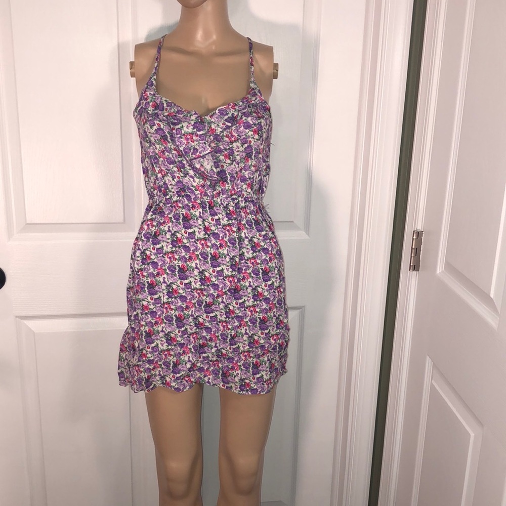 Sace Purple Print Dress. S